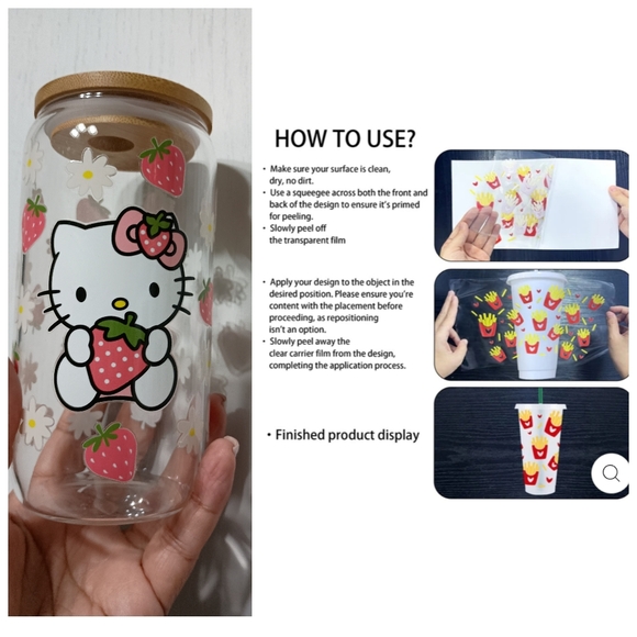 Cup Wraps DIY 🩷 A _ Choose 3 & Get One Free - Picture 1 of 17